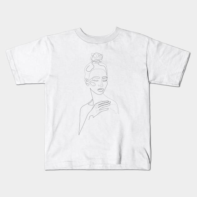 Messy Beauty Kids T-Shirt by Explicit Design